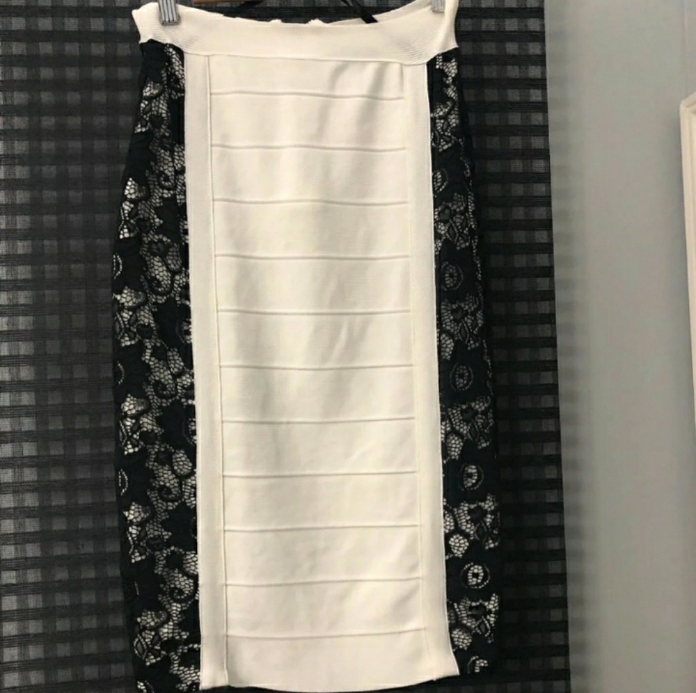 Bebe Bandage skirt with laced  sides